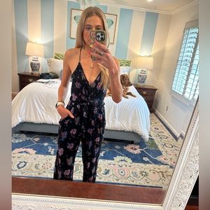 Moulinette Soeurs Floral Willa Tie Waist Jumpsuit